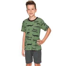 Пижама для мальчика Taro LUKA 2744-2745-01, Цвет: зеленый, Размеры: 98