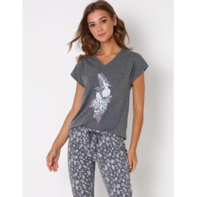 Пижама женская с брюками Aruelle KIMBERLY, Цвет: серый, Размеры: S