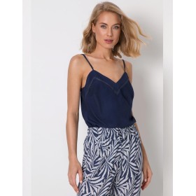 Пижама женская со штанами Aruelle LEYA, Цвет: синий, Размеры: XS