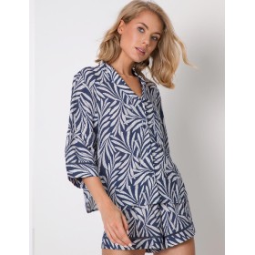 Пижама с шортами из вискозы Aruelle LIZZIE, Цвет: синий, Размеры: XS