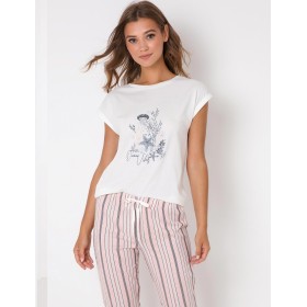 Пижама женская со штанами Aruelle SCARLETTE, Цвет: мульти, Размеры: S