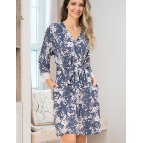 Халат трикотажный вискоза Mia-Amore CHLOE 1767, Цвет: мультиколор, Размеры: 3XL