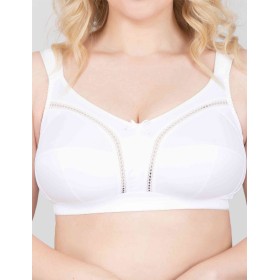 Бюстгальтер мягкий без косточек Milavitsa 104040 / 124040 белый, Цвет: белый, Размеры: 80F
