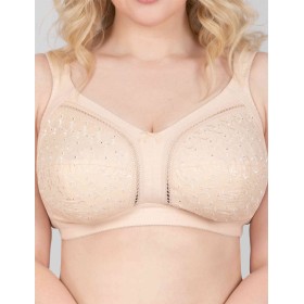 Мягкий хлопковый бюстгальтер без косточек Milavitsa 108180 / 118180 нюд, Цвет: нюд, Размеры: 80I