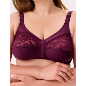 Бюстгальтер мягкий без каркасов Misstyle 4120 / 4121 темный виноград, Цвет: темный виноград, Размеры: 80I