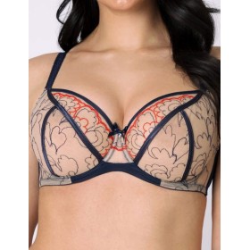 Бюстгальтер мягкий Subtille LAILA soft, Цвет: темно-синий/бежевый, Размеры: 80C