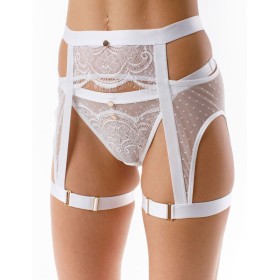 Пояс-чокер Coquette Revue DOTS 66114-01, Цвет: молоко, Размеры: M