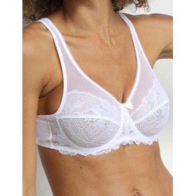 Бюстгальтер мягкий Dim GENEROUS ESSENTIEL 08H4 белый, Цвет: белый, Размеры: 70C