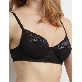 Кружевной легкий бюстгальтер Dim SUBLIM 0CDM черный, Цвет: черный, Размеры: 70B