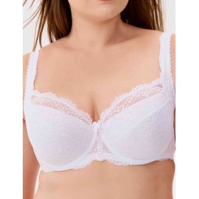 Кружевной бюстгальтер с поролоном Elli 3030 белый, Цвет: белый, Размеры: 75H