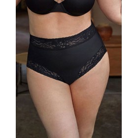 Высокие трусы слипы с кружевом Janira SOFT LACE 1030318 SUPER HIGH black, Цвет: black (черный), Размеры: XL