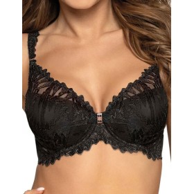 Бюстгальтер балконет пуш-ап Novika SOPHIE N01 PUSH UP черный, Цвет: черный, Размеры: 75E