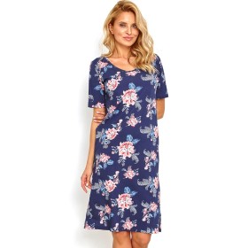 Ночная сорочка с коротким рукавом Taro 2879/2927 ELLIE, Цвет: синий/розовый, Размеры: S