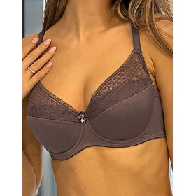 Бюстгальтер балконет Albina L AFINA 8085 пурпурный ясень, Цвет: пурпурный ясень, Размеры: 75F