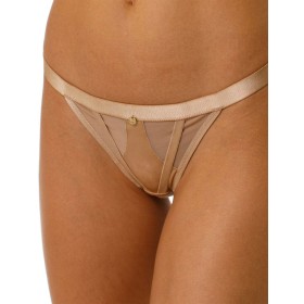 Трусы стринги Coquette Revue PLAIN 67116-13, Цвет: бежевый, Размеры: XL