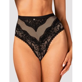 Соблазнительные трусики Obsessive OLVIDIA PANTIES, Цвет: черный, Размеры: XS/S