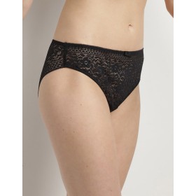 Трусы слипы кружевные Dim LACE SUBLIM 0CDP черный, Цвет: черный, Размеры: XXS