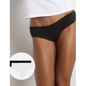 Комплект трусиков из хлопка Dim BODY TOUCH Cotton 05DR (2 шт) черный и белый, Цвет: черный/белый, Размеры: L/XL