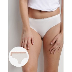 Комплект трусиков Dim BODY TOUCH Microfiber 05DT (2 шт) перламутровый и телесный, Цвет: перламутровый/телесный, Размеры: L/XL