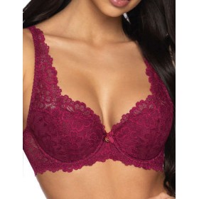 Бюстгальтер балконет тюльпан MAT CARMELA burgund M-053-22, Цвет: бургунди, Размеры: 65D