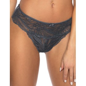 Кружевные трусики стринги MAT SYBILLA szary S-3525-4-1, Цвет: серый, Размеры: L