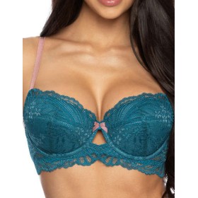 Бюстгальтер балконет с пуш-ап MAT SYBILLA turkus M-3525-11, Цвет: бирюзовый, Размеры: 65B