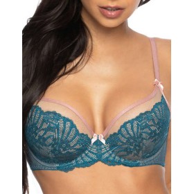 Бюстгальтер с мягкой чашкой MAT SYBILLA turkus M-3525-2, Цвет: бирюзовый, Размеры: 70F