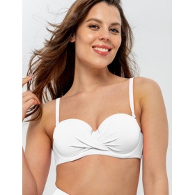 Белый купальный бюст-бандо UNICONF CBS242 ALB SPIRIT OF COLOURS, Цвет: белый, Размеры: 70C