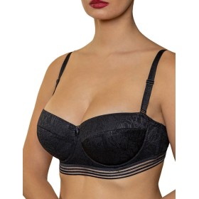 Бюстгальтер балконет пуш-ап Albina L TRIUMPH 6007 черный, Цвет: черный, Размеры: 75B