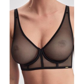 Бюстгальтер сеточка Alles SONO M черный, Цвет: черный, Размеры: 70E