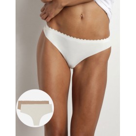 Набор трусиков стрингов Dim BODY TOUCH Microfiber 05DS (2 шт) перламутровый и телесный, Цвет: перламутровый/телесн, Размеры: L/XL