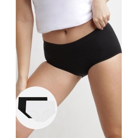 Набор женских трусов Dim ECO 07KR (2 шт) черный и белый, Цвет: черный/белый, Размеры: XS/S