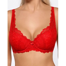 Бюстгальтер балконет тюльпан MAT CARMELA 053-22 красный, Цвет: красный, Размеры: 75B