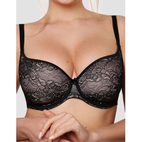 Бюстгальтер спейсер Senselle PLATINUM 14001 черный/пион, Цвет: черный/пион, Размеры: 75C