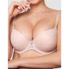 Бюстгальтер с гелевым пуш-ап Senselle PLATINUM 14002 серебристый пион, Цвет: серебристый пион, Размеры: 90B