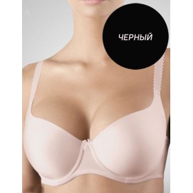 Бюстгальтер гладкий формованный VOVA VICTORIA V86224 черный, Цвет: черный, Размеры: 75C