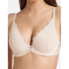 Бюстгальтер с поролоном Esotiq TWIGGY 40164 кремовый, Цвет: кремовый, Размеры: 75B