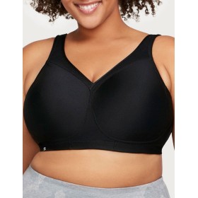 Спортивный бюстгальтер Glamorise GI1006 черный, Цвет: черный, Размеры: 90C