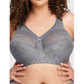 Комфортный бюстгальтер Glamorise GI1064 серый, Цвет: серый, Размеры: 105F