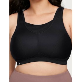 Спортивный бюстгальтер для большого бюста Glamorise GI1067 черный, Цвет: черный, Размеры: 100C