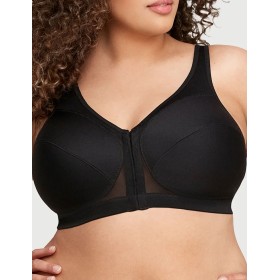 Бюстгальтер с застежкой спереди Glamorise GI1265 черный, Цвет: черный, Размеры: 120D