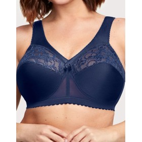 Бюстгальтер с широкими лямками Glamorise GI1000 синий, Цвет: синий, Размеры: 90C