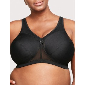 Бюстгальтер мягкий без косточек Glamorise GI1005 черный, Цвет: черный, Размеры: 95G