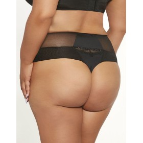 Высокие стринги Kris Line FORTUNA COMFORT stringi high waist light черный, Цвет: черный, Размеры: S