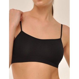 Бесшовный топ MY BR201 nero, Цвет: черный, Размеры: S/M