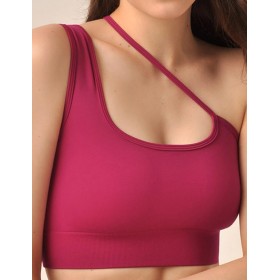 Топ с ассиметричной бретелью MY BR481 magenta, Цвет: розовый, Размеры: S