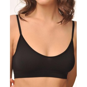 Топ на тонких бретелях MY BR542 nero, Цвет: черный, Размеры: L