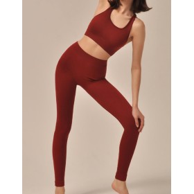 Спортивные леггинсы MY PA889 sangria, Цвет: темно-красный, Размеры: L