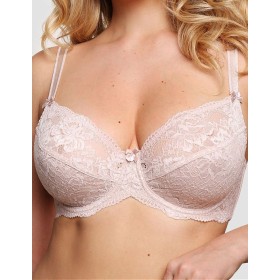 Мягкий кружевной бюстгальтер Senselle SUMMER ROSE LACE 12008 серебристый пион, Цвет: серебристый пион, Размеры: 90F