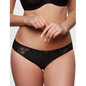 Трусы слипы Senselle KARMEN 22010 черный/серебристый пион, Цвет: черный/пион, Размеры: S